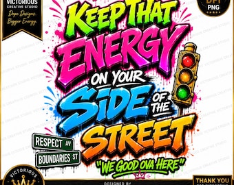 Graffiti Streetwear PNG, Urban Design, Traffic Light Art (Digital Download)