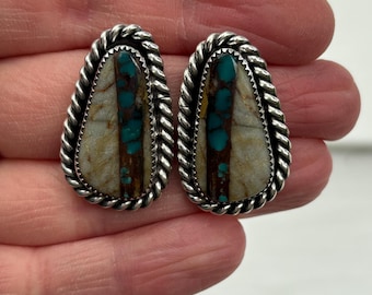 JSK Royston River Turquoise Stud Earrings