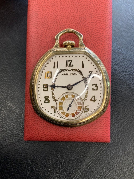 Antique Hamilton 912 17 Jewel Pocketwatch Unusual 