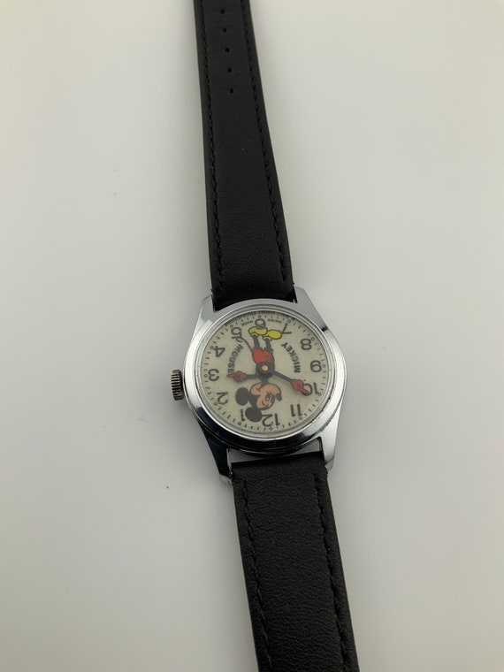 Vintage Mickey Mouse Manual Wind Wristwatch - image 10