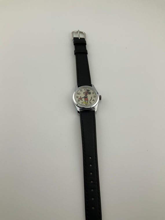 Vintage Mickey Mouse Manual Wind Wristwatch - image 2