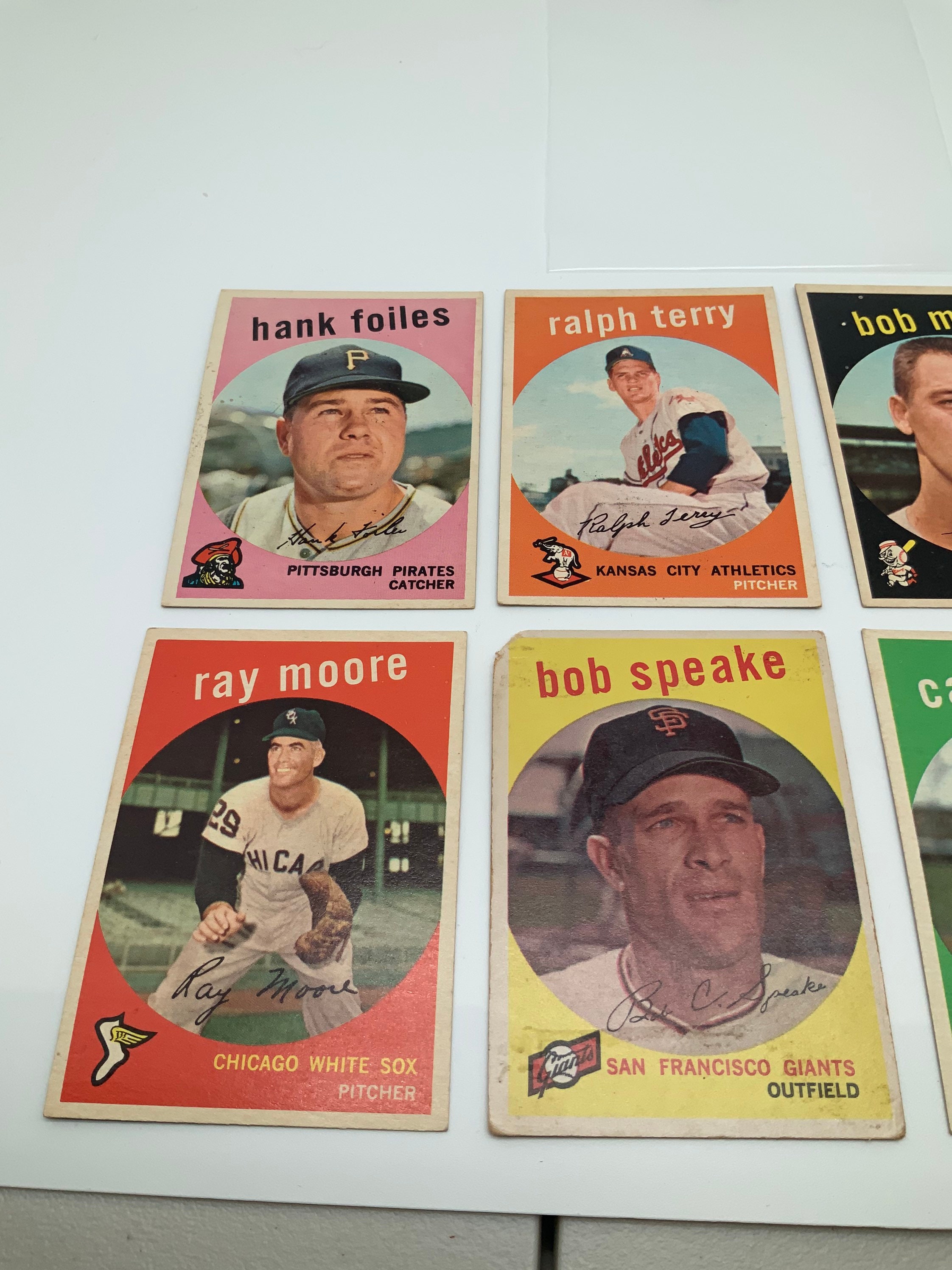 Lot of 8 Vintage Baseball Cards From the 1950s - Etsy