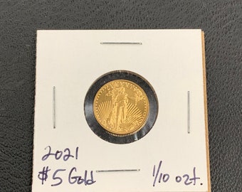 2021 United States American Eagle 5 Dollar Gold Coin