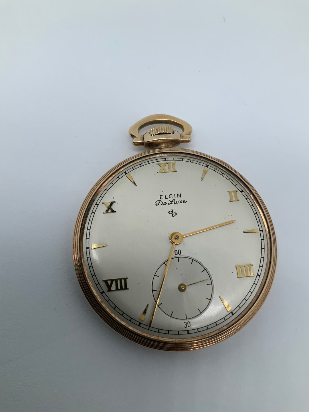 Mouvement De Montre Mécanique Elgin De Luxe 17 Rubis - Pour Pièces Ou Réparation, Occasion