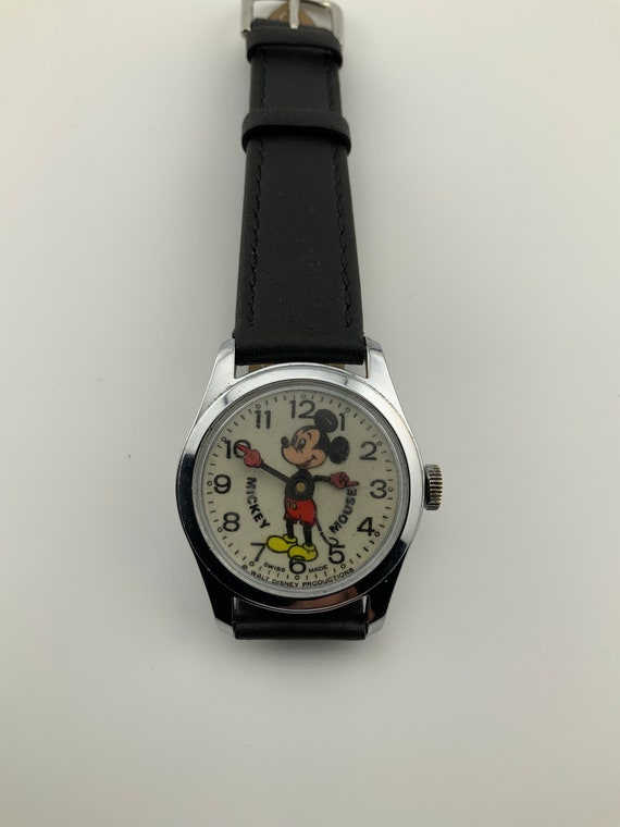Vintage Mickey Mouse Manual Wind Wristwatch - image 3