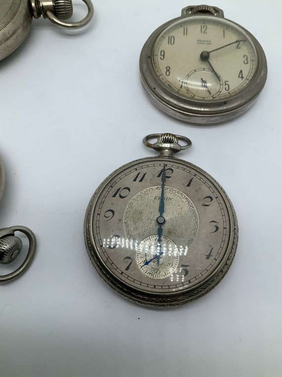 Lot of 4 Vintage Pocket Watches for Parts or Rest… - image 6