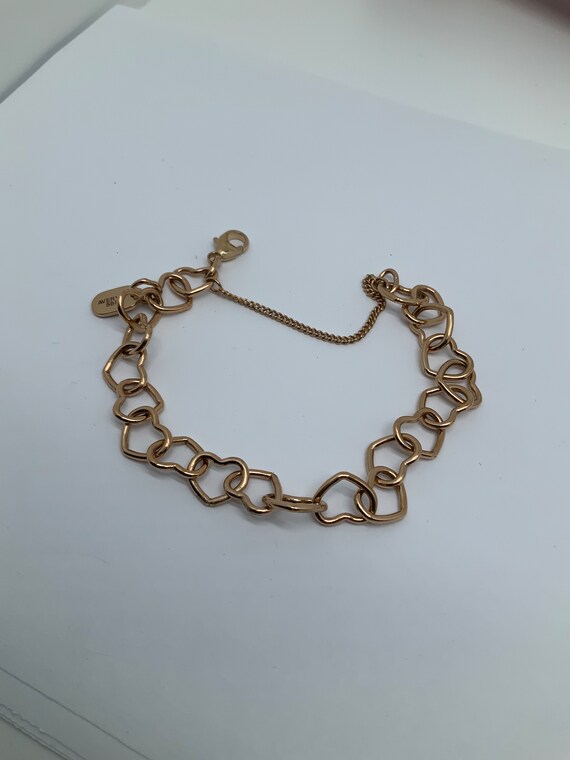 James Avery 14k Gold Connected Hearts Charm Bracelet … Gem