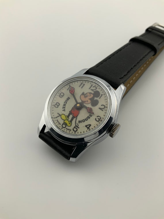 Vintage Mickey Mouse Manual Wind Wristwatch - image 5