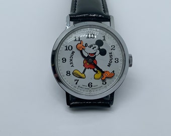 Vintage Mickey Mouse Manual Wind Wristwatch by Bradley