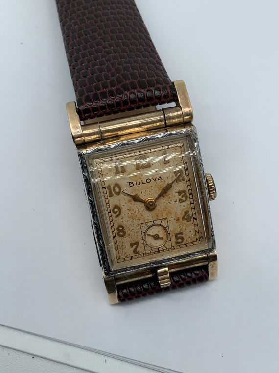 Vintage Bulova 17j Men s Flip top Photo Watch RARE MODEL Etsy