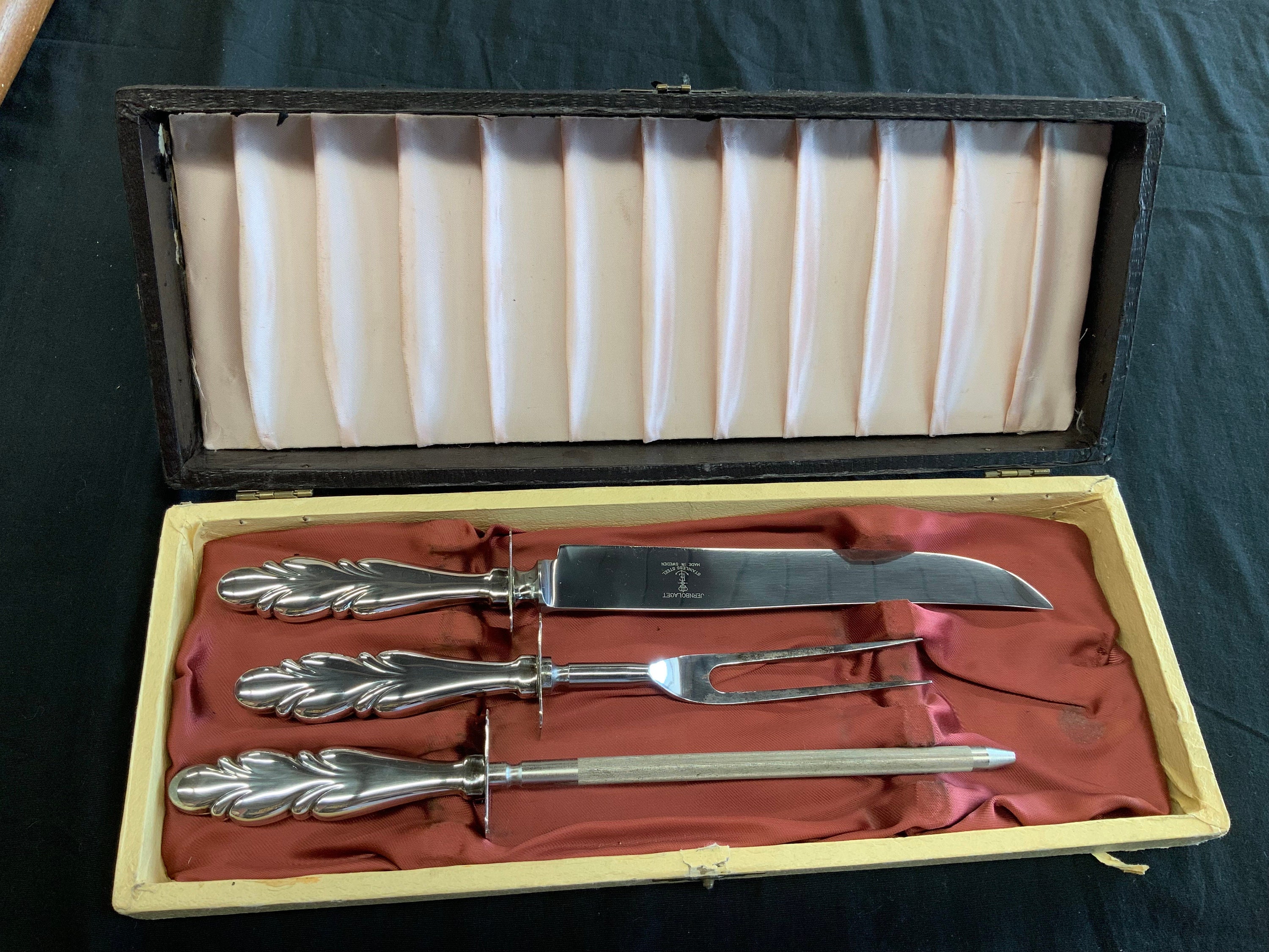 CLEARANCE Waterford Crystal CARVING Set Knife and Fork LISMORE With Round  Handles Pre-owned in Very Good Condition 111 Dhm 