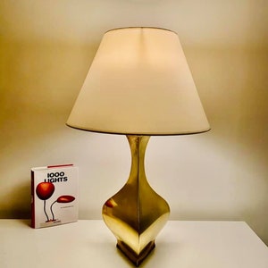 High Society Pyramid Lamp design Montagna Grillo Toniello 70s brass Made in Italy 70s Vintage