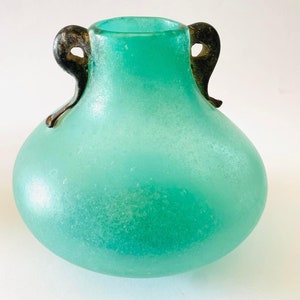 CENEDESE vintage Murano glazen vaas, opgravingswerk