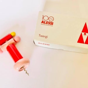 ALESSI Twergi Corkscrew collection Design Ettore Sottsass NEW in box
