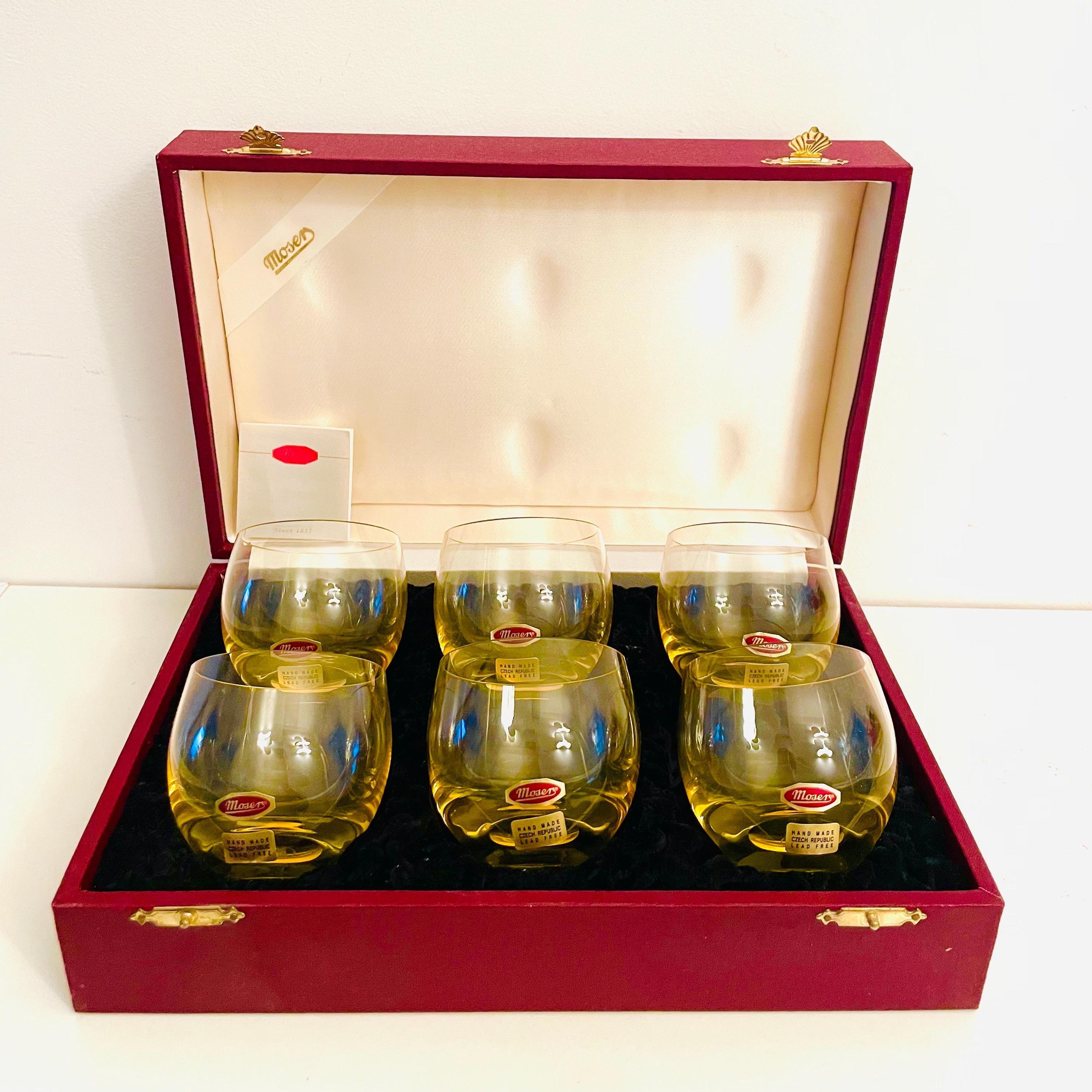 MOSER Crystal Set of 6 Fine Vintage 90s Liquor Glasses - Etsy