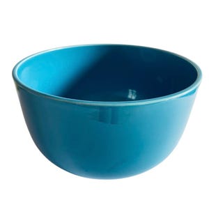 ROSENTHAL Design WOLF KARNAGEL 1970 large fruit bowl cup holder rare turquoise color