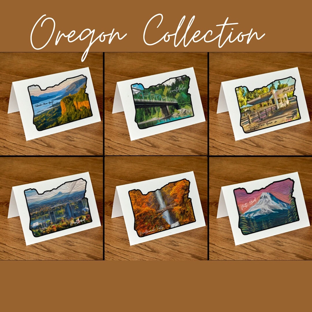 Oregon Collection Blank Cards W/envelopes Blank Note Cards Blank