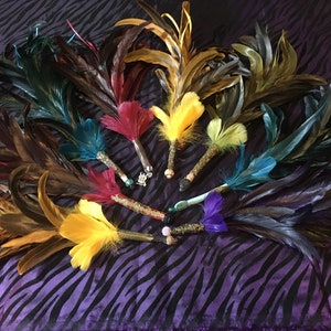Smudging feathers