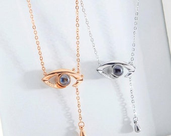 I Love You in 100 Languages Projection Silver Plated Necklace - Etsy