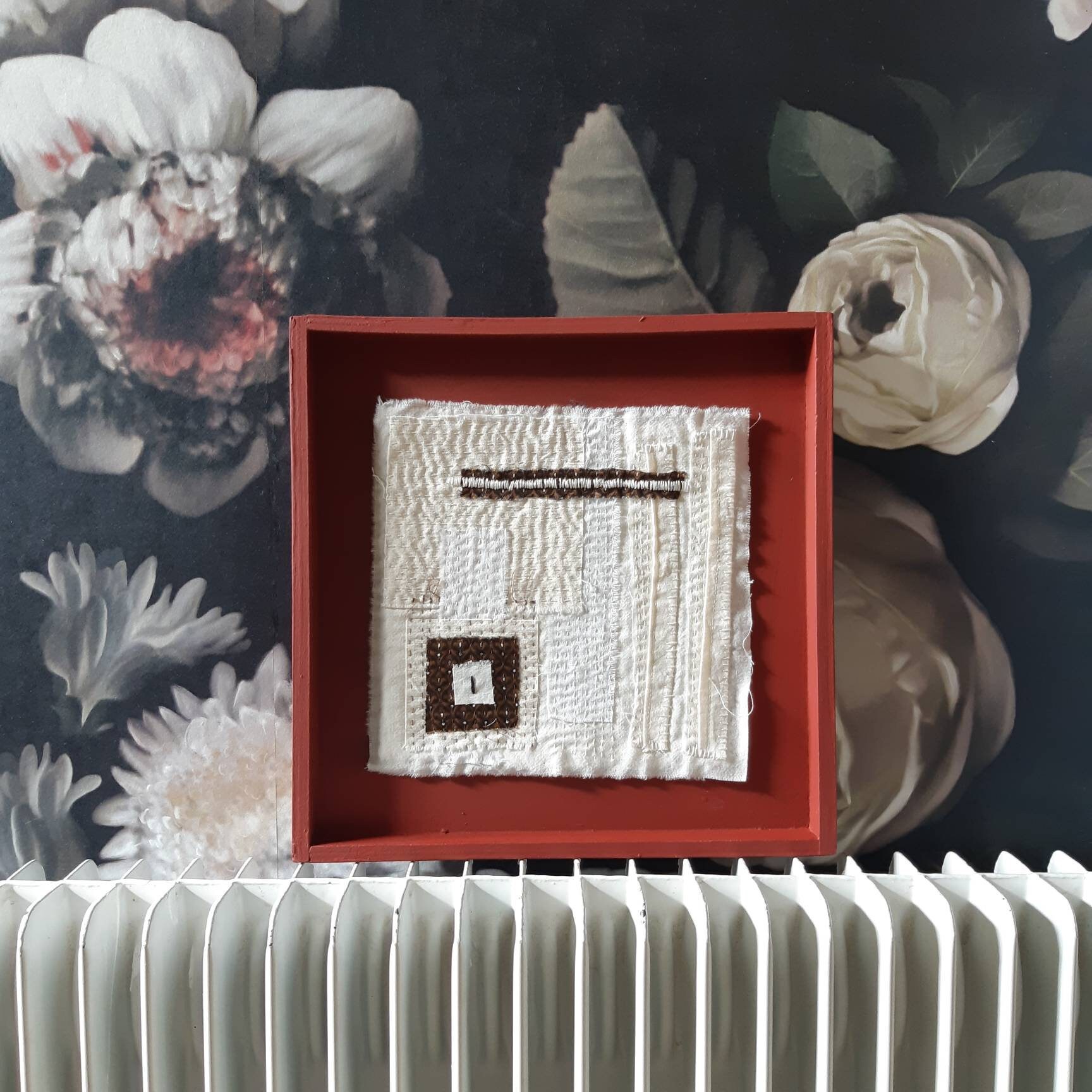 Tableau Textile, Cadre Brodé