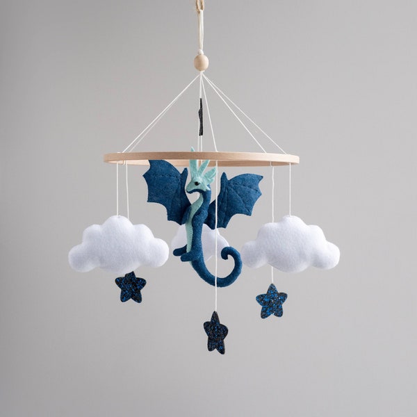 Drache Baby mobile, WolkenBett mobile für Baby Junge, schwangere Schwester Geschenk