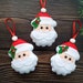 Tracey reviewed Christmas ornament felt Santa, Red White felt Christmas ornaments, Father  Christmas  decor