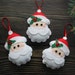 Cumbria reviewed Christmas ornament felt Santa, Red White felt Christmas ornaments, Father  Christmas  decor