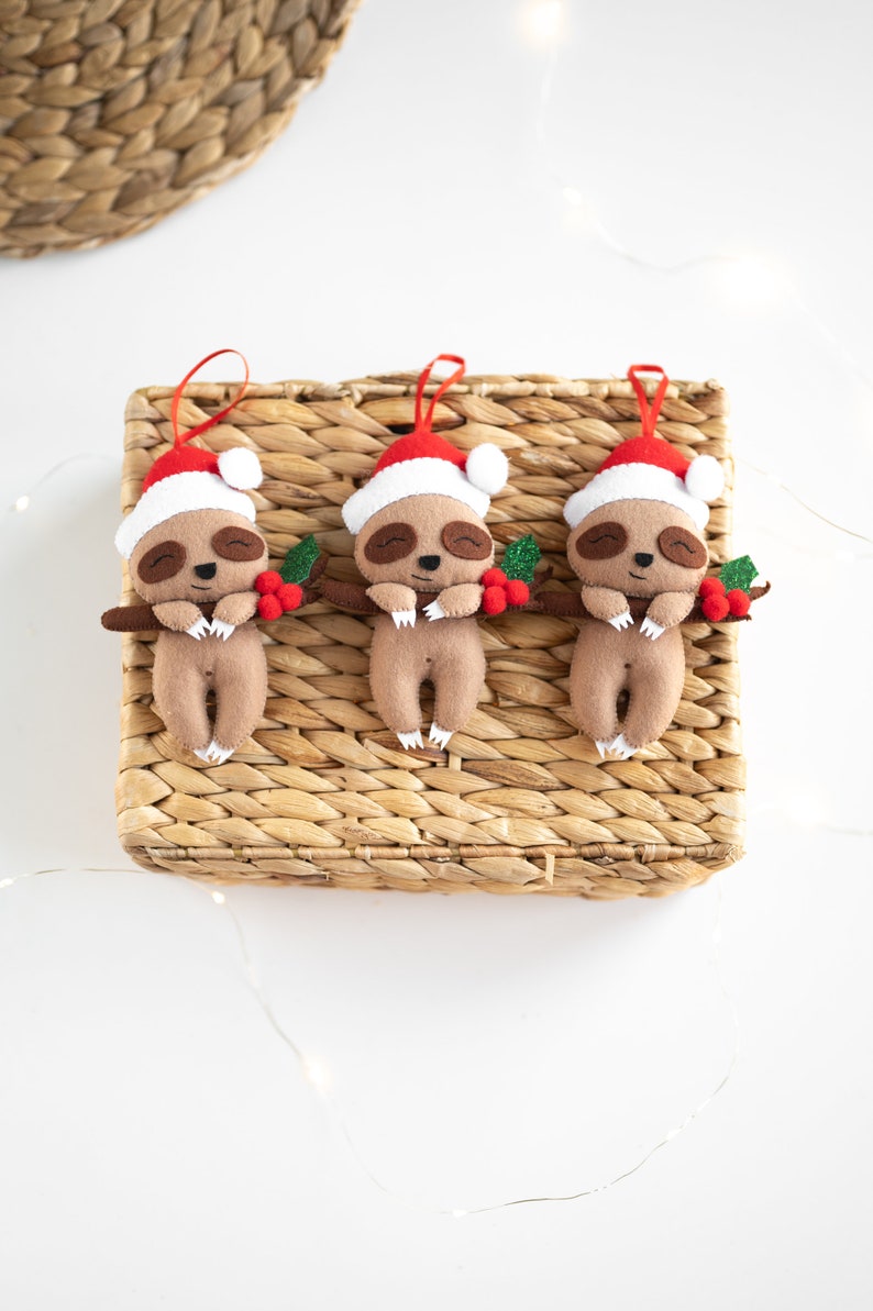 Sloth ornament, Christmas tree decor image 7