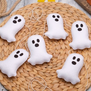 Halloween garland, ghost decor, fall garland image 1