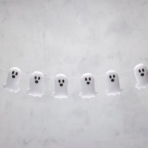 Halloween garland, ghost decor, fall garland image 8