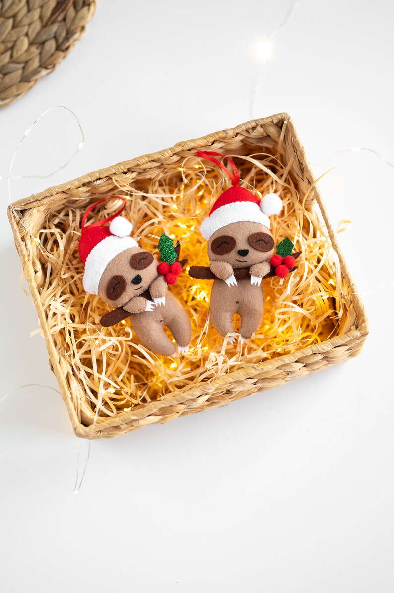 Sloth ornament, Christmas tree decor image 3