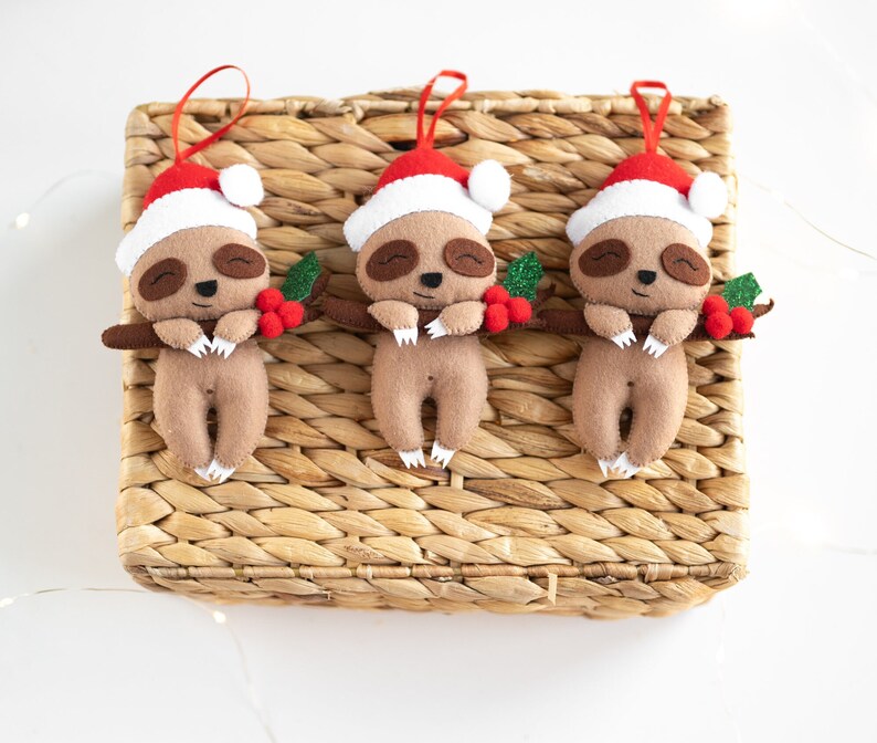 Sloth ornament, Christmas tree decor image 9