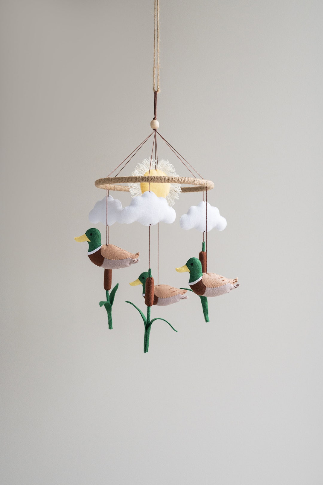 Baby Mobile Mallard Duck, Bird Nursery Decor, Unique Baby Gift Etsy