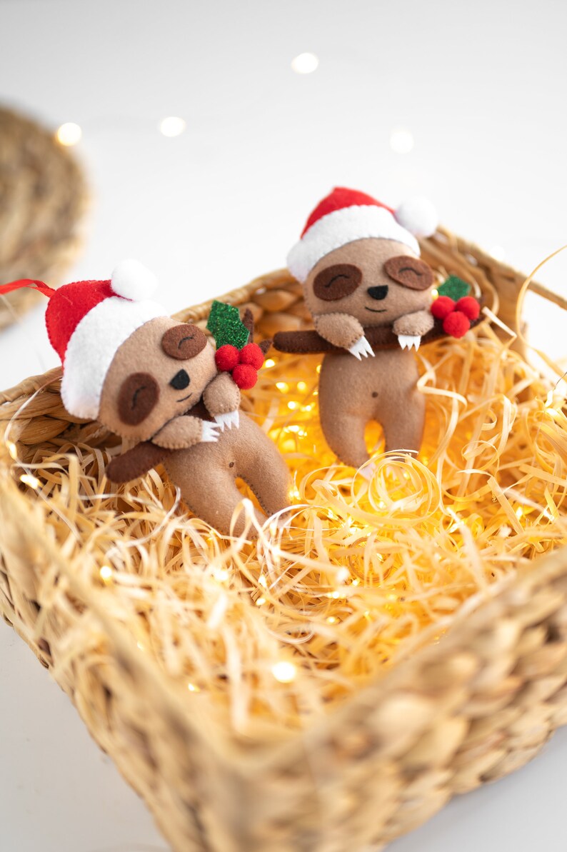 Sloth ornament, Christmas tree decor image 8