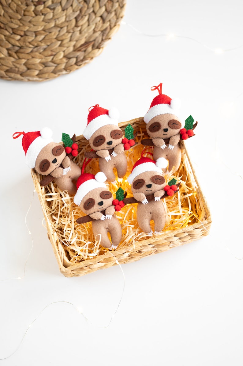 Sloth ornament, Christmas tree decor image 4