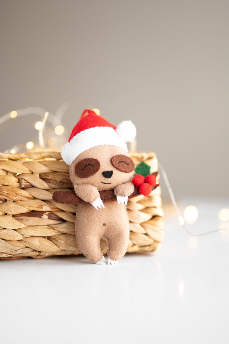 Sloth ornament, Christmas tree decor image 2