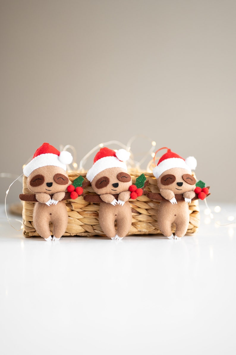 Sloth ornament, Christmas tree decor image 5
