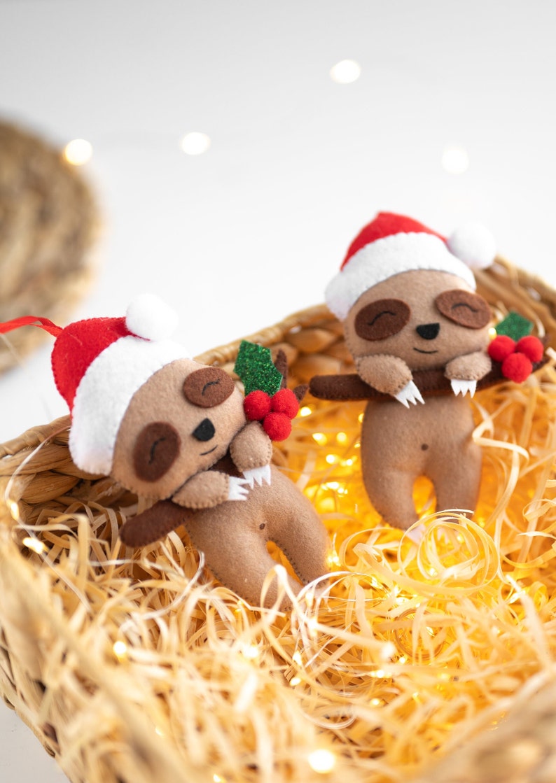 Sloth ornament, Christmas tree decor image 6