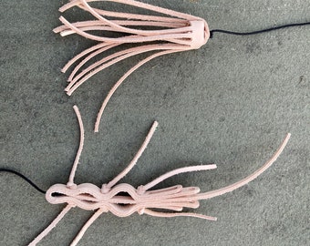 No Stick Wand Pole - 2 Dye Free Leather Cat Toys Only