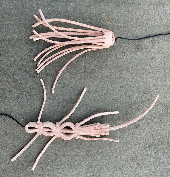 No Stick Wand Pole - 2 Dye Free Leather Cat Toys Only