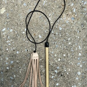 Cat Toy with 11 Tantalizing Tentacles Dye Free Leather Meowsers! image 4
