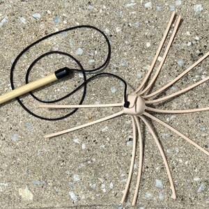 Cat Toy with 11 Tantalizing Tentacles Dye Free Leather Meowsers! image 3