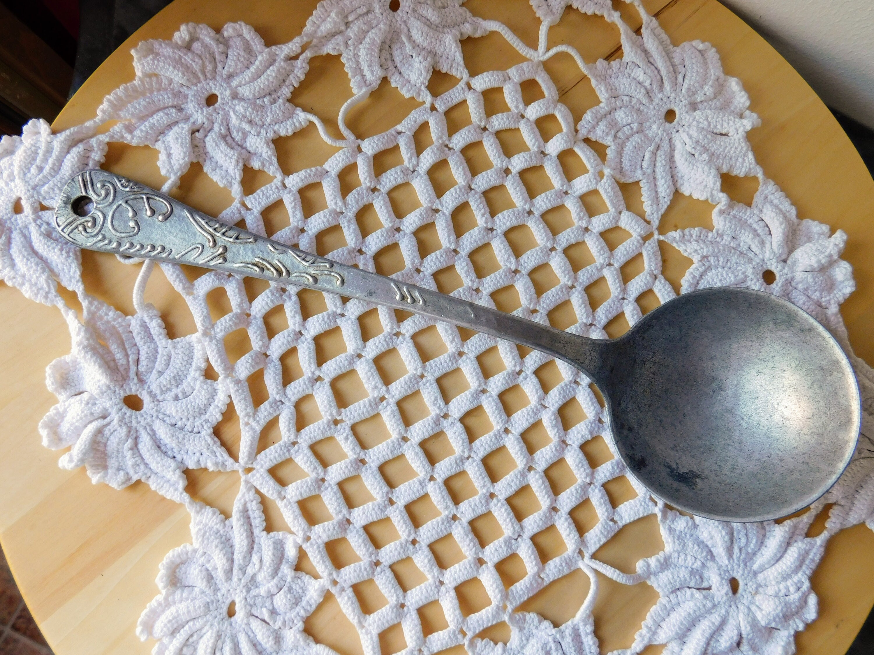 Vintage Portuguese Pewter Ladle. Tin Ladle. Primitive Spoon. Etsy UK