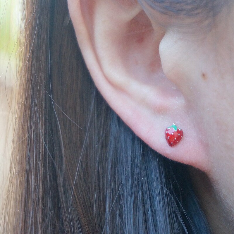 Blooming Strawberry Earrings