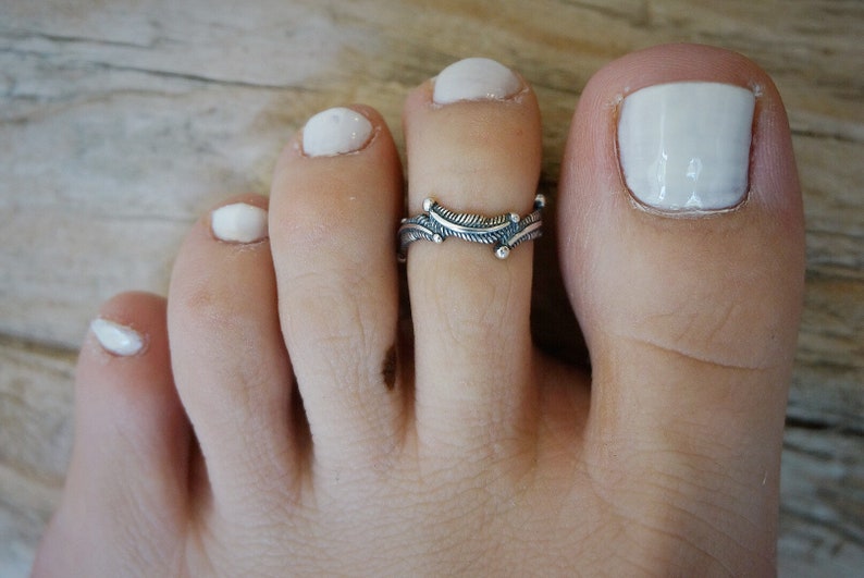 Sterling silver Feather Midi ringfeather ringadjustable ringtoe ringknuckle ringsterling silver ringmidi ringopen ring