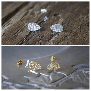 Sterling silver water drop stud earrings/14k Gold plated water drop stud earrings/minimalist earrings/geometric earrings/teardrop earrings