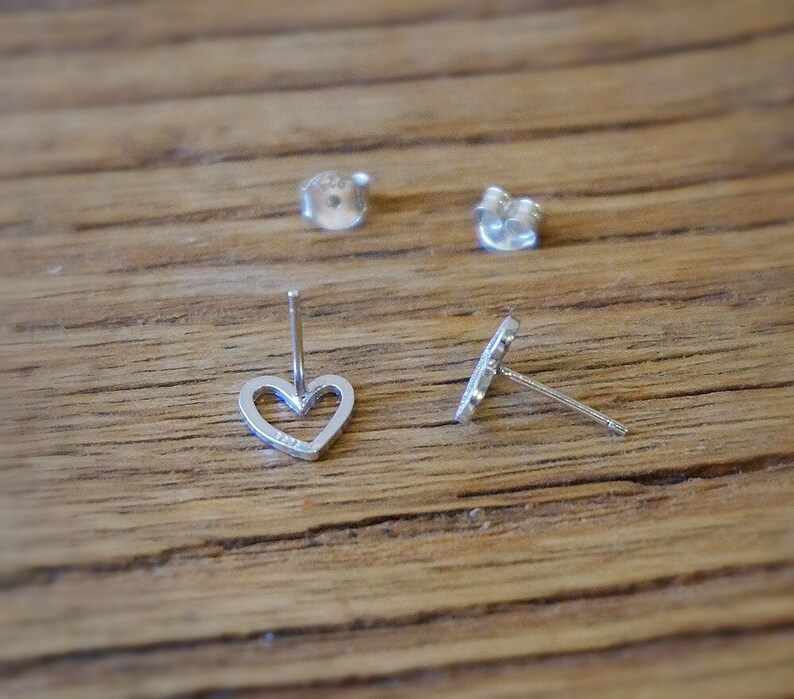 14K Gold Over Sterling Silver Lo Vet Heart Stud Earrings 14K Gold Over Sterling Silver Lo Vet Heart Stud Earrings