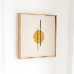 Geometric Canvas Wall Art/embroidery art/abstract embroidery/modern embroidery/handmade tapestry/bauhaus/geometric textile art