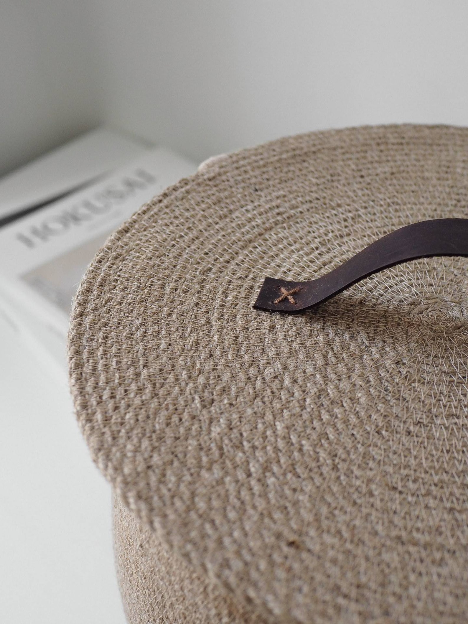 Storage Jute Basket With Lid/ Large Rope Basket/ Laundry Etsy