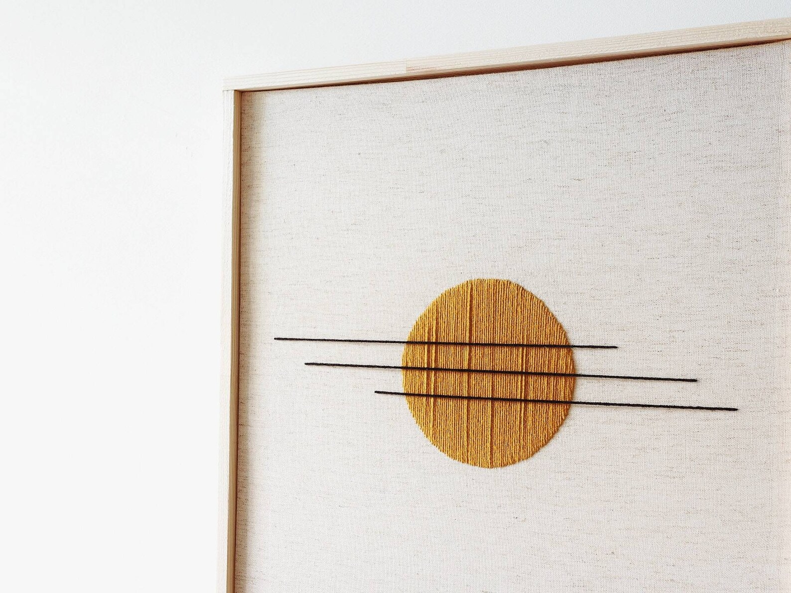 Embroidery Art/embroidery on Canvas/abstract Embroidery/modern Etsy